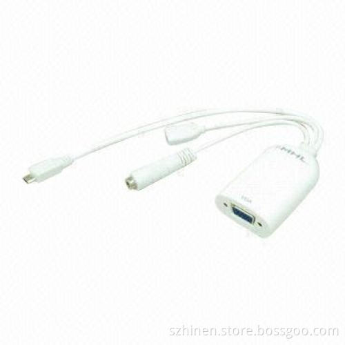 MHL to VGA and Stereo Audio Adapter